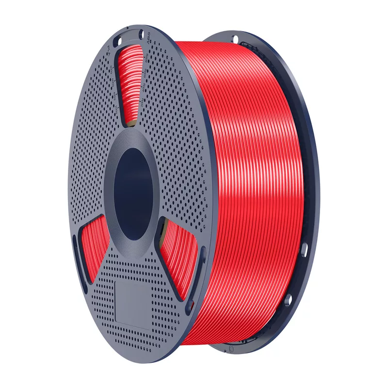 Filamento SUNLU PLA+ Silk 1,75 mm vermelho 1 kg