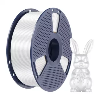 Filamento SUNLU PLA+ Silk 1,75 mm branco 1 kg