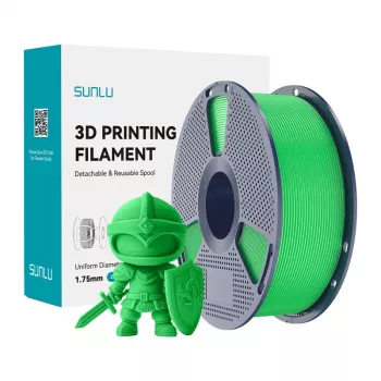 Filamento SUNLU PLA+ 1,75 mm verde 1 kg