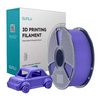 Filamento SUNLU PETG 1,75 mm lavanda roxo 1 kg bobina para impressora 3D FDM