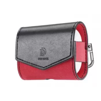 Capa Dux Ducis Fino Series para Apple AirPods 3 estojo para auscultadores preto vermelho