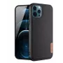 Capa Dux Ducis Fino para Apple iPhone 12 Pro Max, material nylon, preto