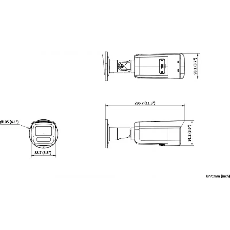 Hikvision DS-2CD2T23G2-2LI 2.8mm Câmara IP 2MP AcuSense Hybrid Light