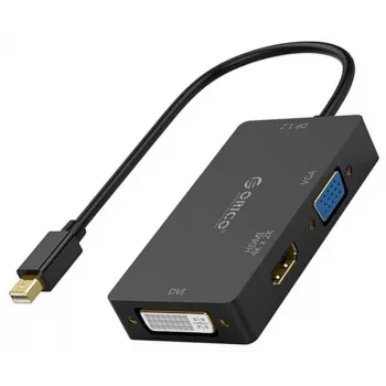 Adaptador ORICO Mini DisplayPort para HDMI, VGA, DVI (preto)