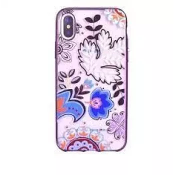 Devia Apple iPhone X capa Crystal Blossom rosa-ouro