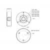DAHUA PFA130-E-B Adaptador, suporte de montagem preto