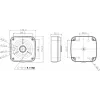 Dahua PFA122 Suporte de montagem adaptador para câmaras