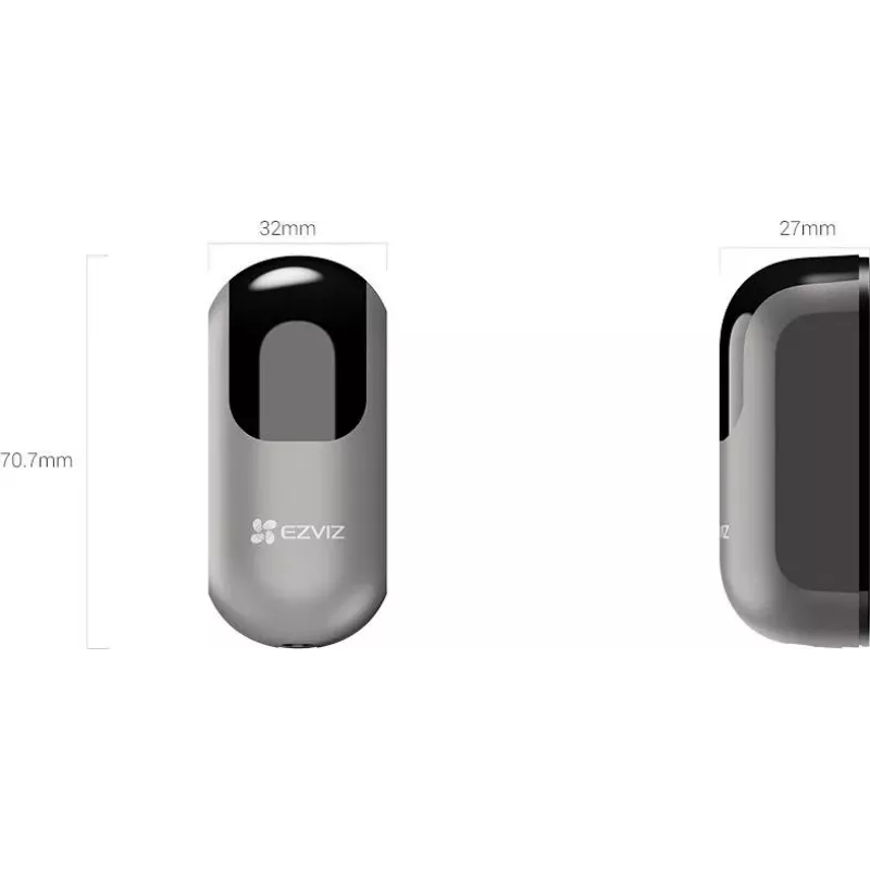 EZVIZ CS-HGD2-R100 Barreiras infravermelhas sem fios para acionamento de portões (1 emissor, 1 recetor)