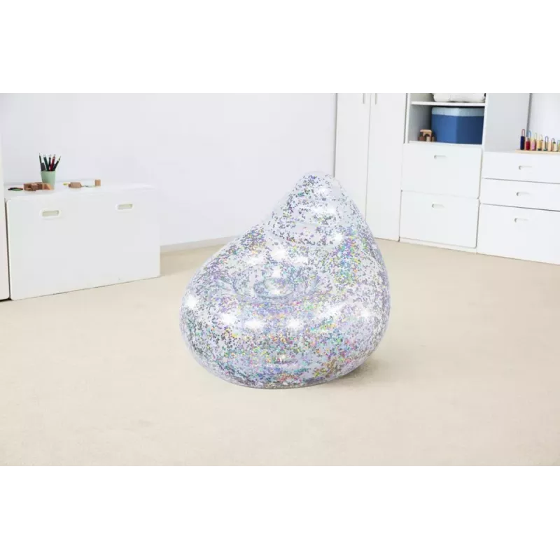 Bestway Poltrona insuflável com glitter 72x72x64 cm