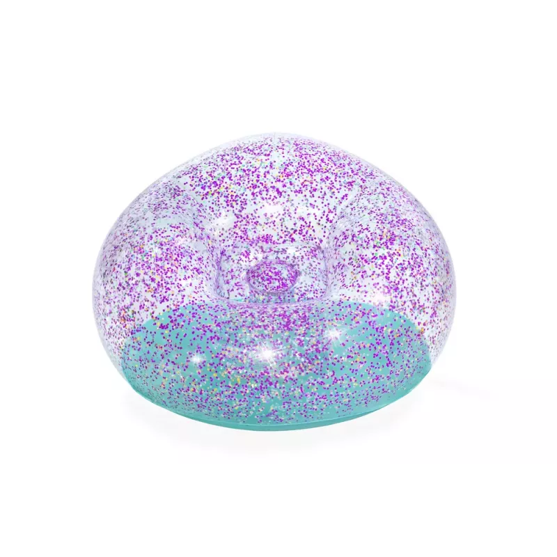 Bestway Cadeira insuflável com glitter 114 x 112 x 66 cm