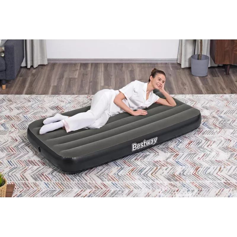 Bestway 21153 Colchão de ar insuflável individual 188x99x25 cm azul/cinzento