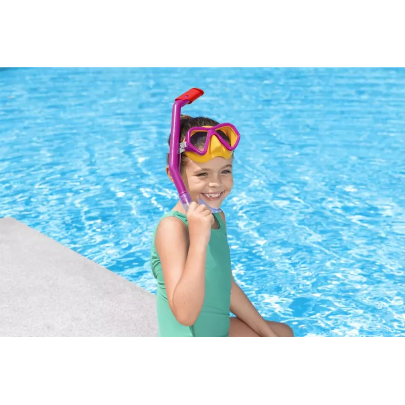 Bestway Conjunto de snorkel máscara + snorkel azul 24023