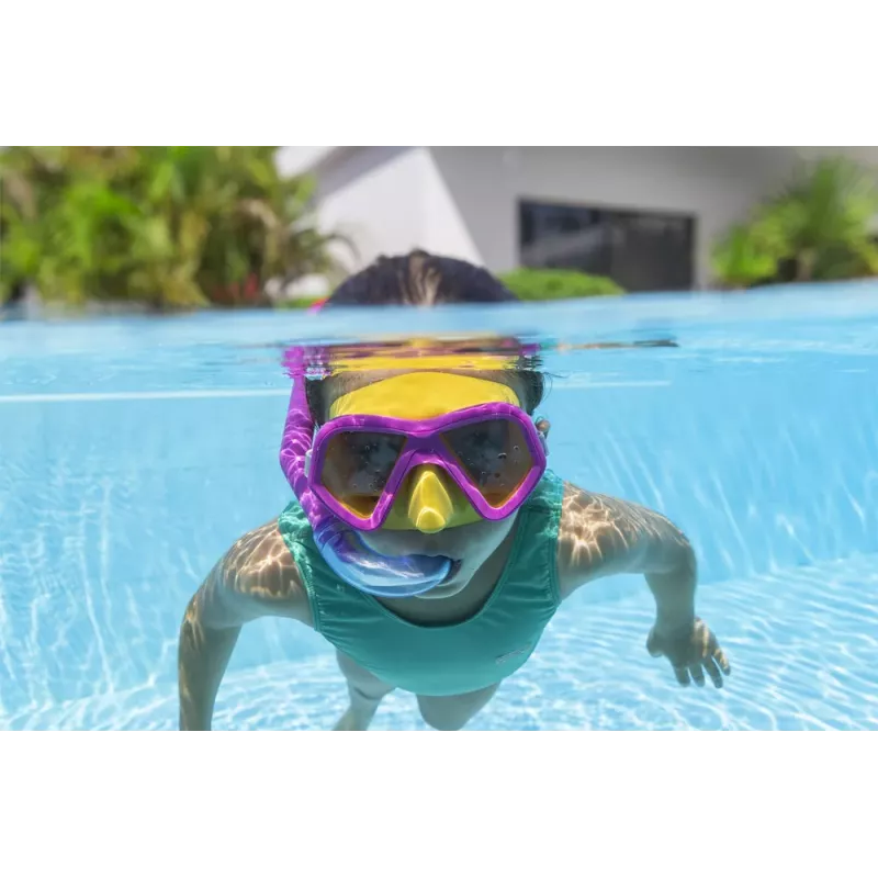Bestway Conjunto de snorkel máscara + snorkel azul 24023