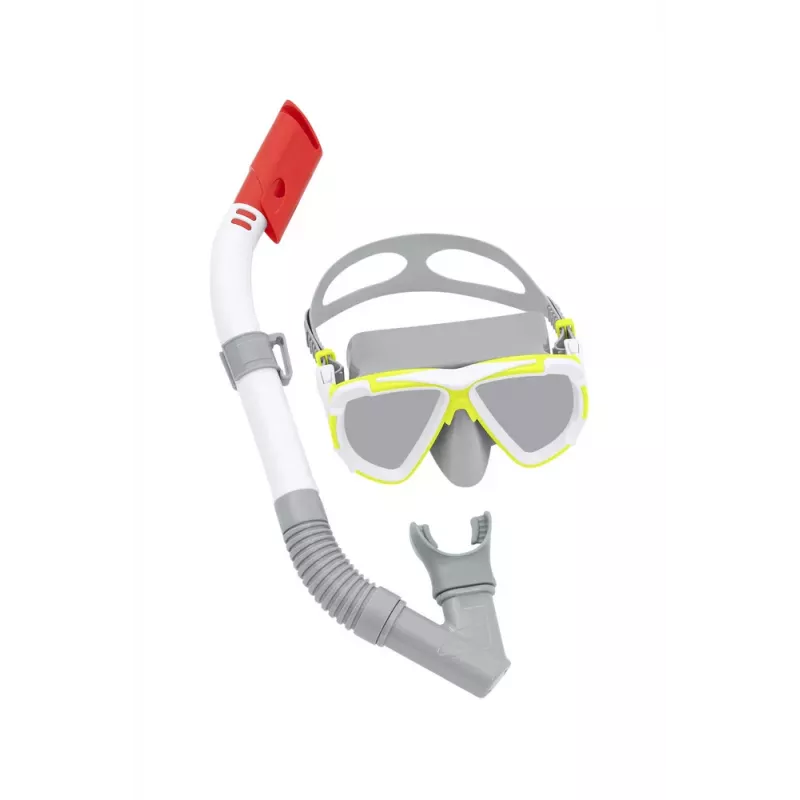 Bestway Hydro-Force Conjunto de mergulho cinzento máscara e snorkel 24053