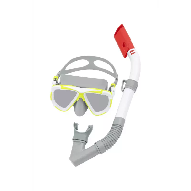 Bestway Hydro-Force Conjunto de mergulho cinzento máscara e snorkel 24053