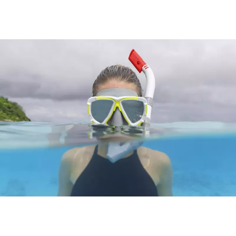 Bestway Hydro-Force Conjunto de mergulho cinzento máscara e snorkel 24053