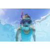 Bestway 25046 Conjunto de snorkel júnior rosa máscara, barbatanas, snorkel para crianças 3-6 anos