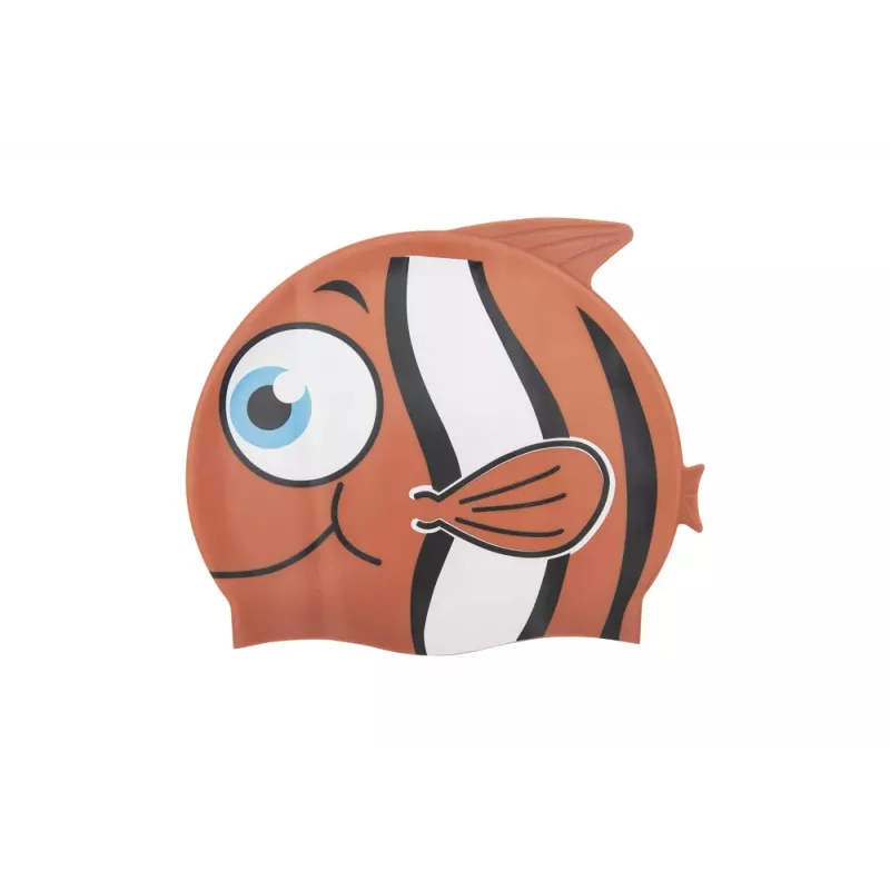 Bestway Hydro-Swim Touca de banho de silicone laranja peixe para crianças