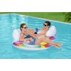 Boia de natação insuflável dupla 186 x 116 cm arco-íris Bestway 43648