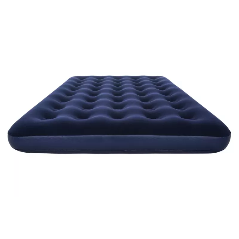 Colchão de ar Bestway 191 x 137 x 22 cm duplo Flocked Top Coil Beam azul/cinzento 67002