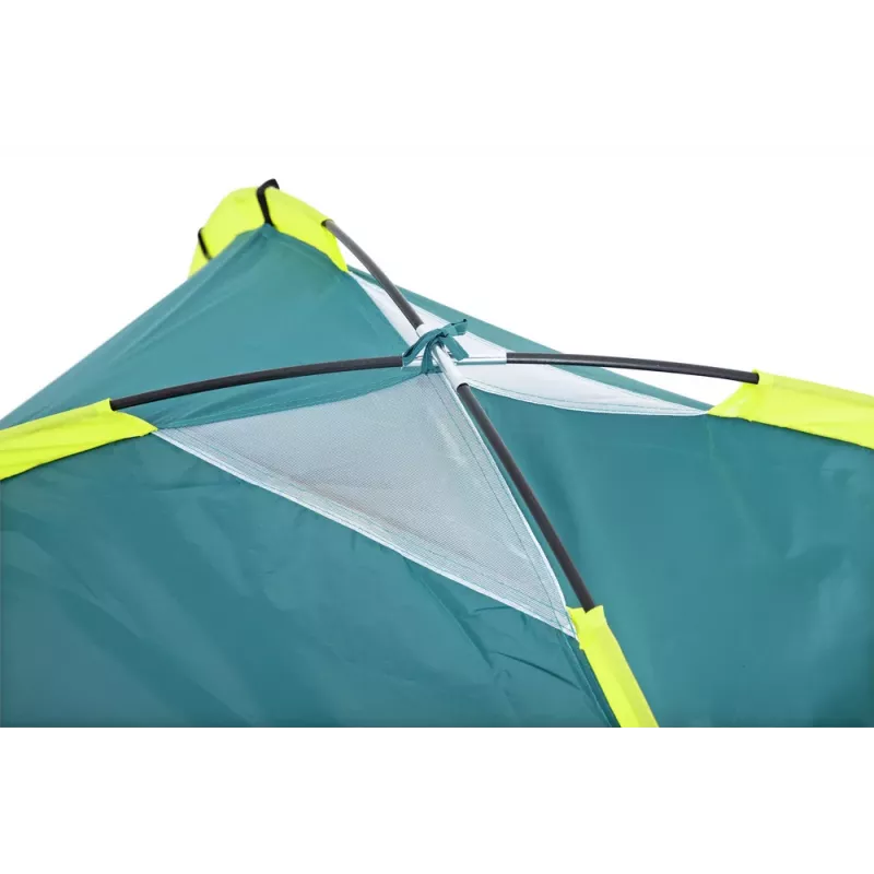 Tenda de turismo Bestway 68084 145 x 205 x 100 cm tenda de cúpula dupla 2 pessoas verde/cinzento