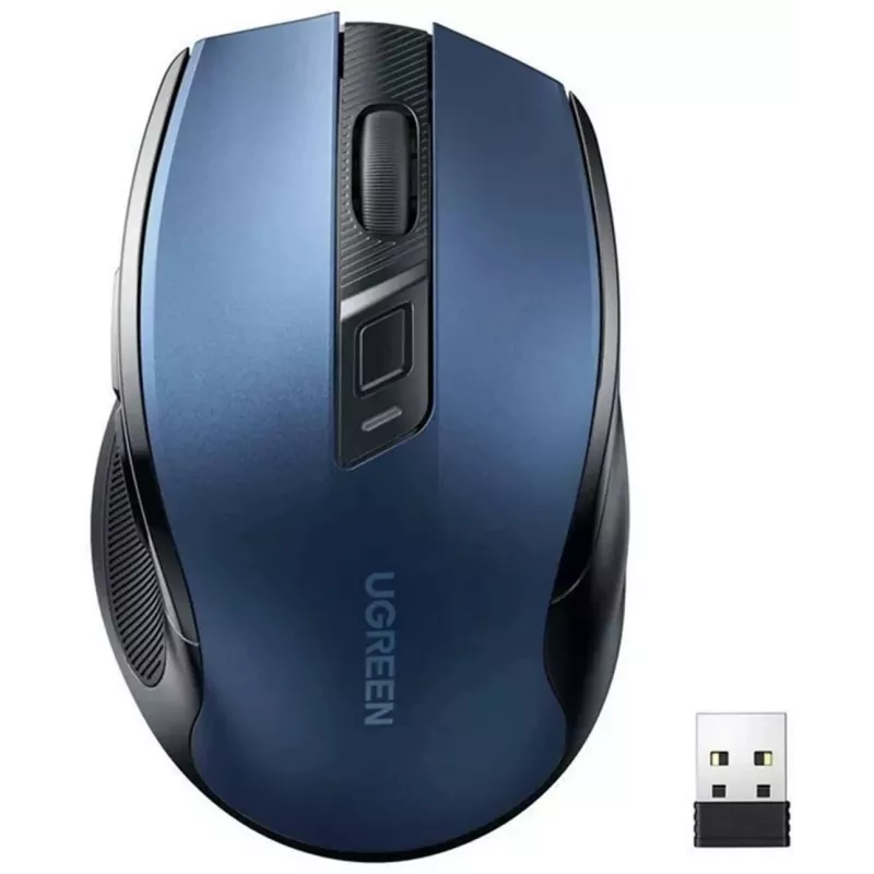 Ugreen MU006 Rato ótico sem fios 2.4GHz / Bluetooth 5.0 4000 DPI - azul