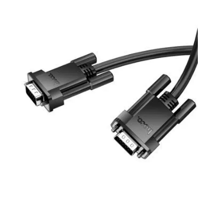 Cabo de dados HD Hoco US11 VGA macho para VGA macho (2m) preto