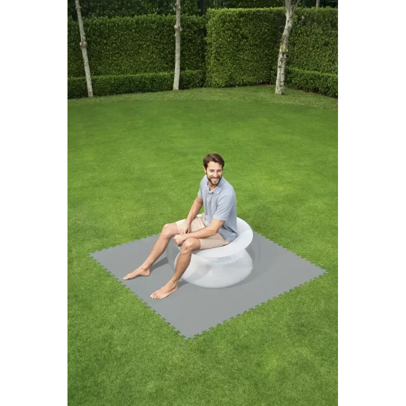 Tapete de espuma Bestway Flowclear para piscinas 50 x 50 cm pack de 8 azul
