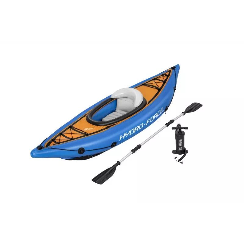 Kayak Bestway Hydro-Force 275 x 81 cm insuflável com remo de alumínio e bomba manual