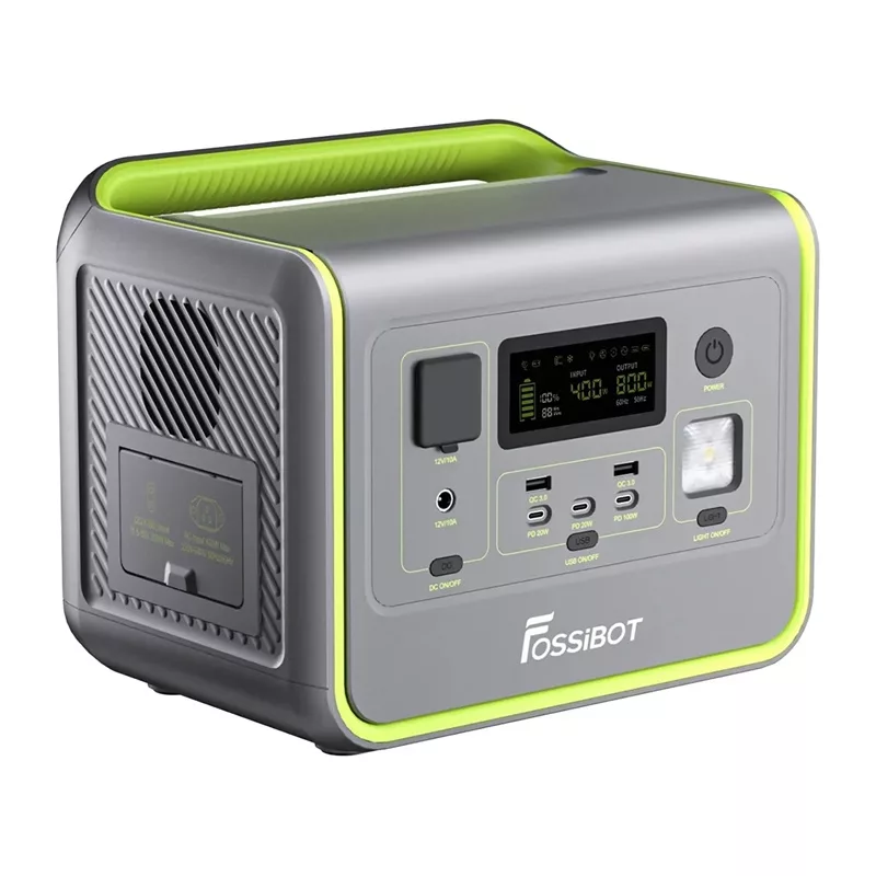 FOSSIBOT F800 800W Estação de energia portátil (Verde)