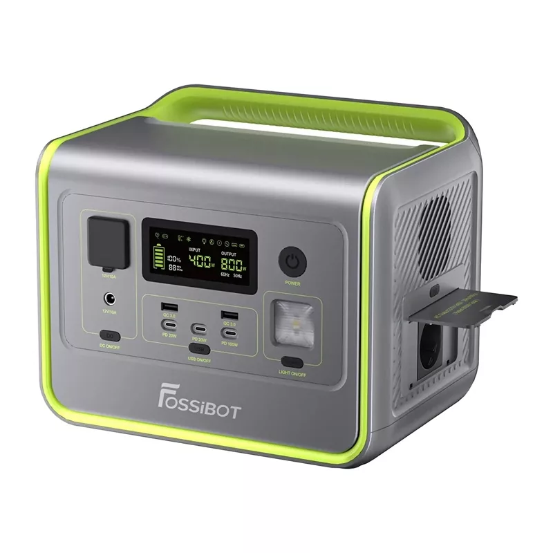 FOSSIBOT F800 800W Estação de energia portátil (Verde)