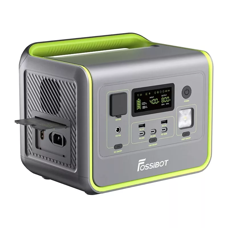 FOSSIBOT F800 800W Estação de energia portátil (Verde)