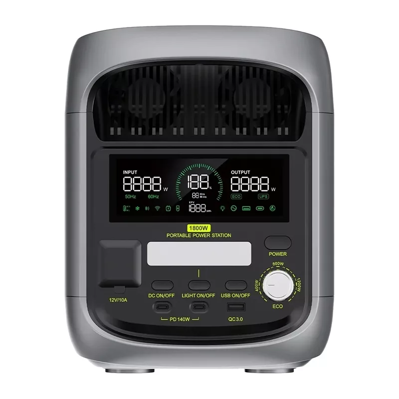 FOSSIBOT F1800 1800W Estação de carregamento, cinzento