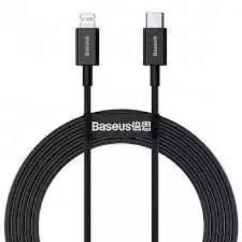 Cabo Baseus Superior Series USB-C para Lightning, 20W PD, 2 m, preto (CATLYS-C01)