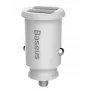 Carregador de carro Baseus Rain Mini 2x USB 3.1A branco (CCALL-ML02)