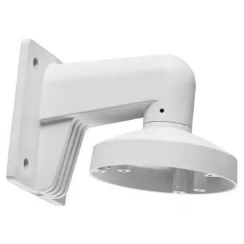 Suporte de parede Hikvision DS-1272ZJ-110 para câmaras dome, alumínio branco, base de 110 mm, alcance de 120 mm