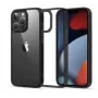 Capa rígida iLike Fusion para Apple iPhone 13 Pro Max com moldura de gel transparente preto