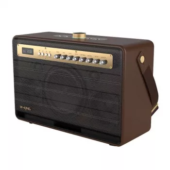 W-KING K6L Altifalante Bluetooth portátil 120W, castanho