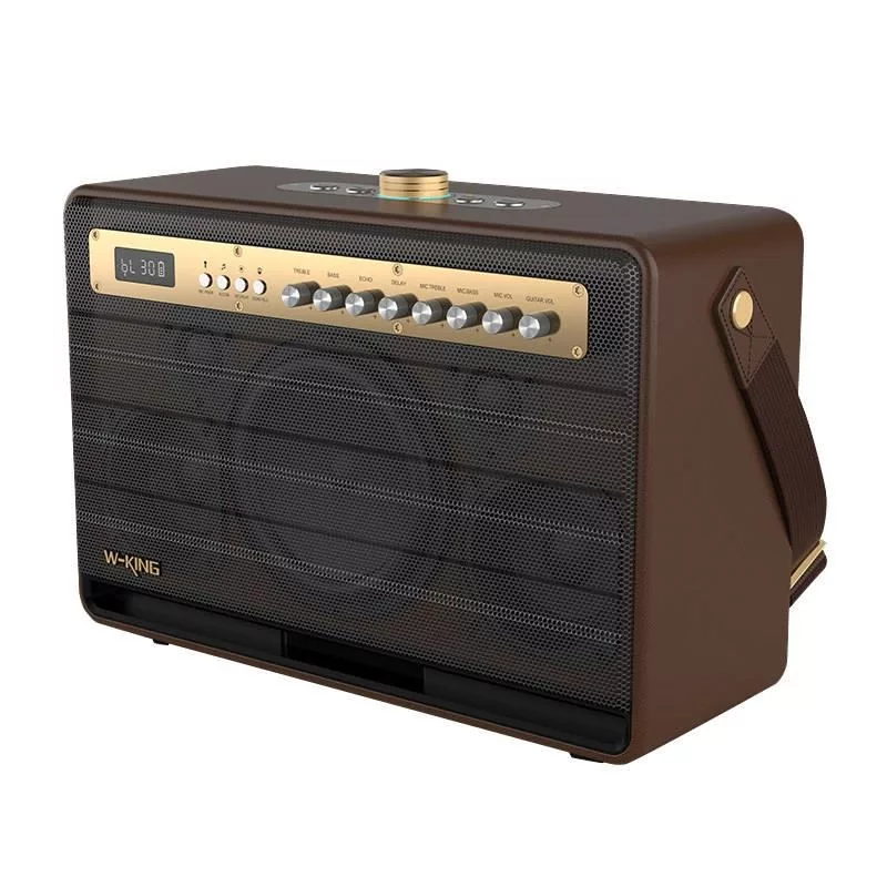W-KING K6L Altifalante Bluetooth portátil 120W, castanho
