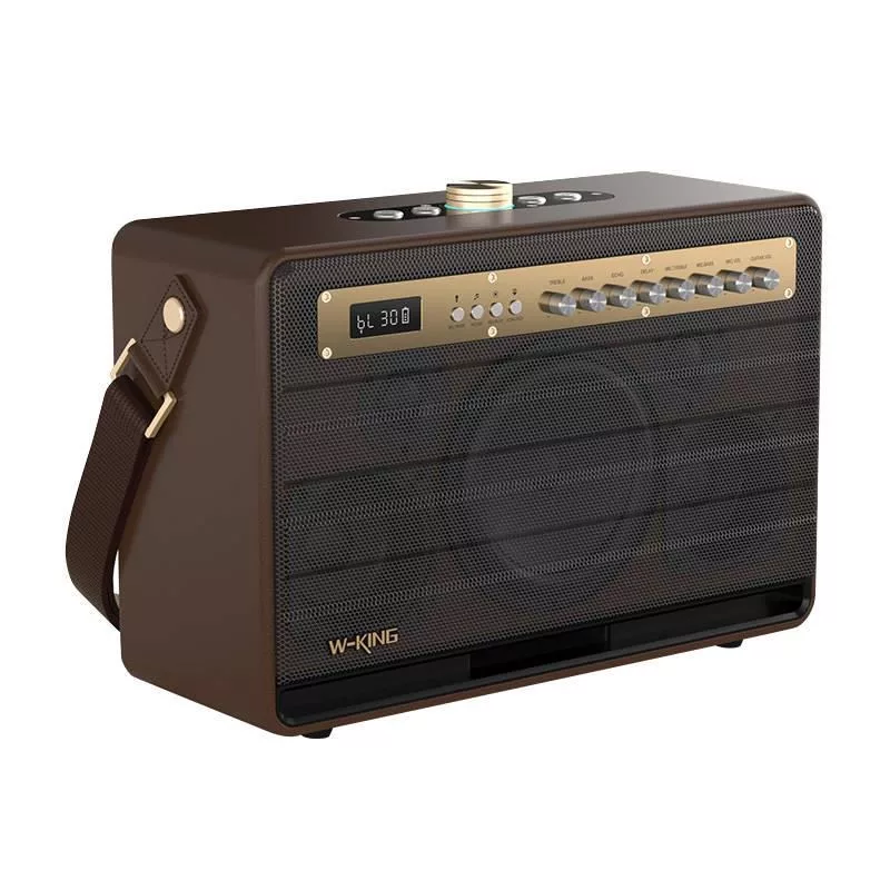 W-KING K6L Altifalante Bluetooth portátil 120W, castanho