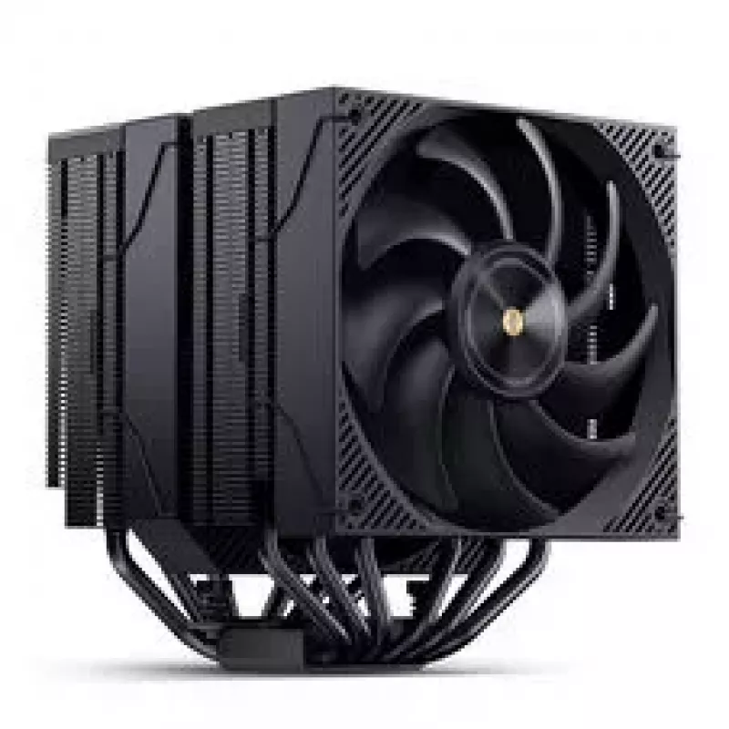 Jonsbo CC90 dissipador de CPU preto, torre dupla, ventoinha PWM de 130 mm, ecrã segmentado