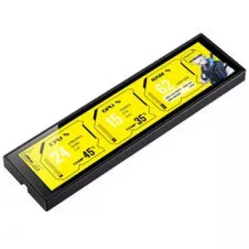 Jonsbo DS916 monitor IPS de 9.16 polegadas com fixação para caixa - preto