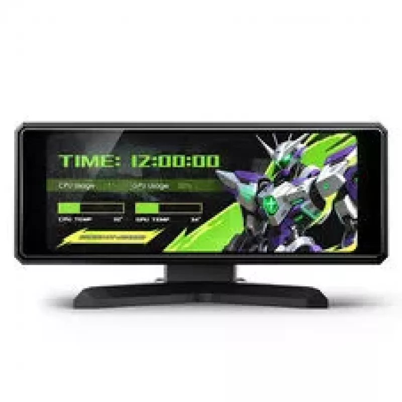 Jonsbo DS339 preto mini ecrã IPS de 3.39 polegadas USB-C monitor secundário de PC