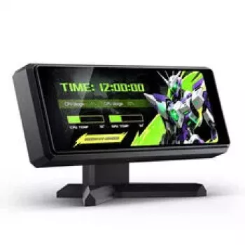 Jonsbo DS339 preto mini ecrã IPS de 3.39 polegadas USB-C monitor secundário de PC