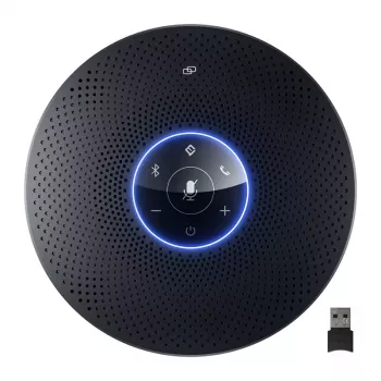 Altifalante de conferência EMEET OfficeCore M2 Max - matriz de 8 microfones, captação 360°, USB-C/Bluetooth 5.0, bateria de 24 h, ligação em cadeia
