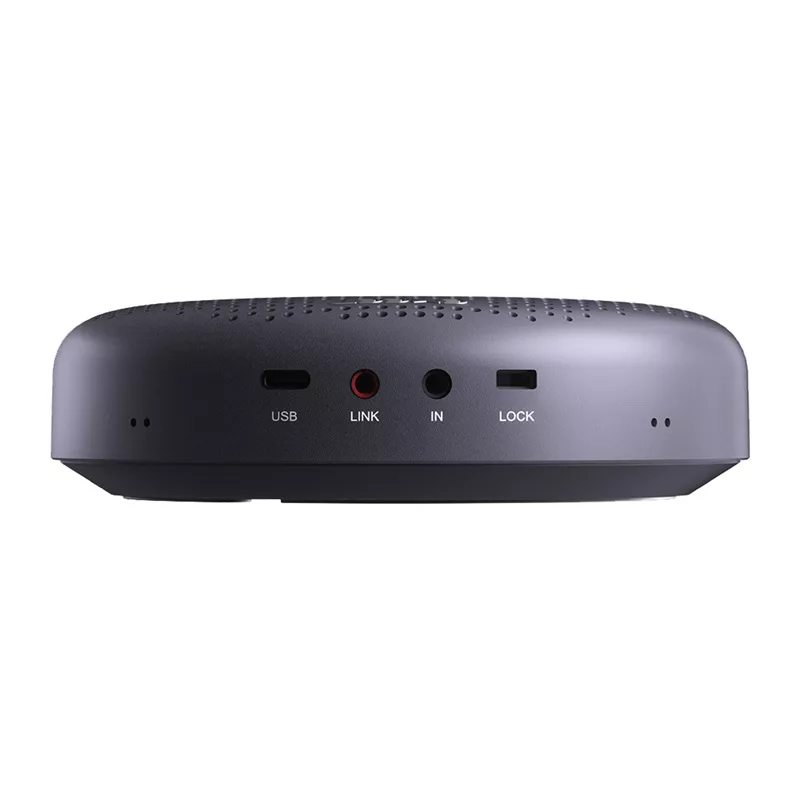 Sistema de conferência EMEET OfficeCore Luna Plus Kit - conjunto de dois altifalantes com ligação em cadeia, microfone omnidirecional 360°, USB-C e Bluetooth 5.0, redução de ruído, bateria de 15 h