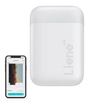 Impressora fotográfica portátil Liene Pearl 2x3 (branco)