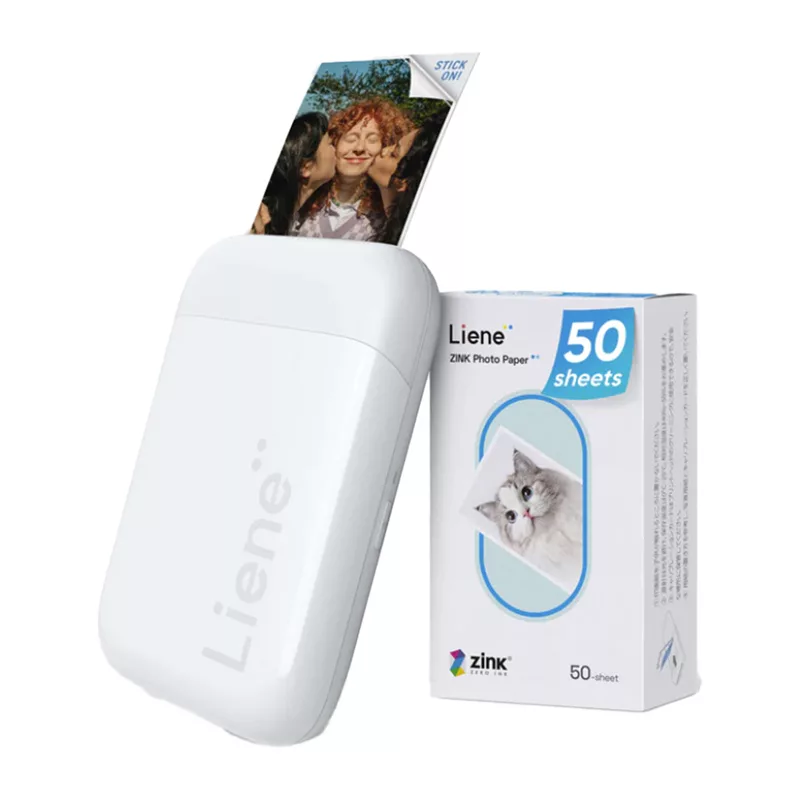 Impressora fotográfica portátil Liene Pearl 2x3 (branco)
