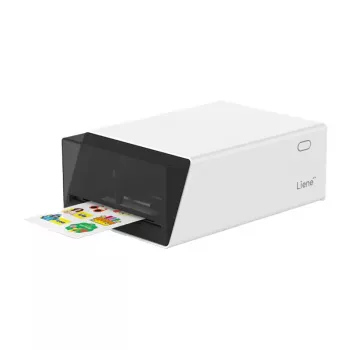 Impressora fotográfica portátil 2 em 1 Liene Pix Cut - tecnologia ZINK, Bluetooth 5.0, cortador incorporado, impressões autocolantes