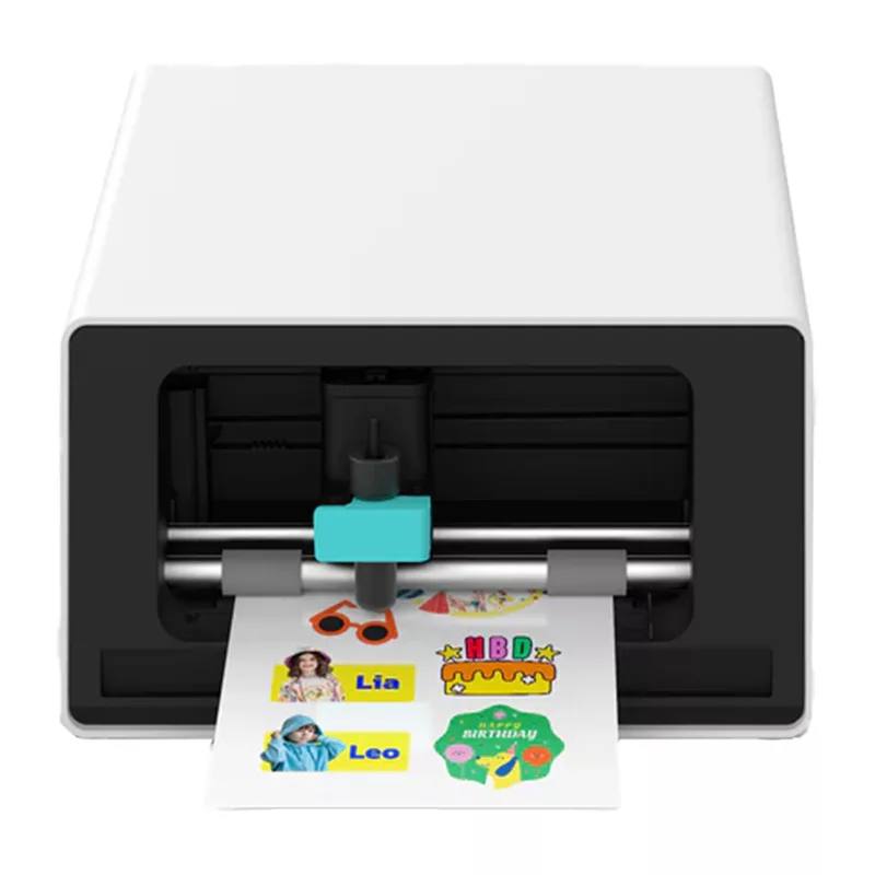 Impressora fotográfica portátil 2 em 1 Liene Pix Cut - tecnologia ZINK, Bluetooth 5.0, cortador incorporado, impressões autocolantes